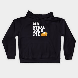 Funny Mr Steal Your Pie Thanksgiving Kids Hoodie